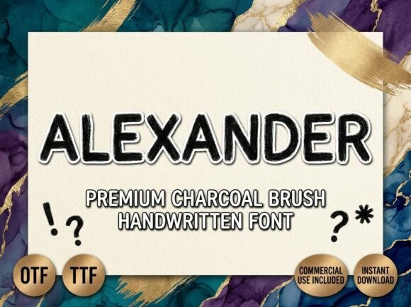 Alexander: A Bold Display Font for Impactful Design