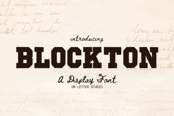Blockton: Bold Display Font for Impactful Design