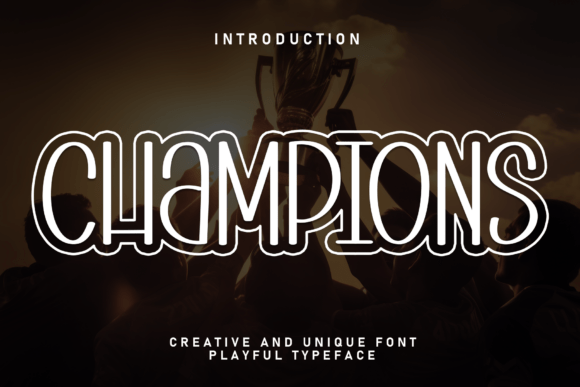 Champions: A Font That Marries Playful Charm with Refined Elegance