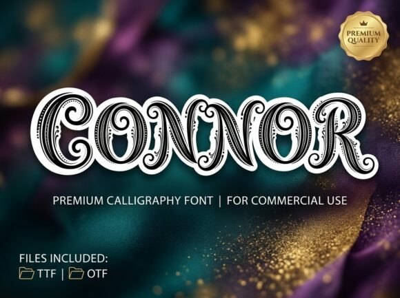 Connor: A Stunning Decorative Display Typeface for Impact