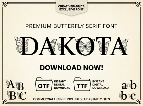 Dakota: A Stunning Decorative Display Font