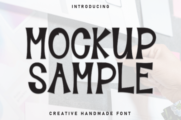 Discover Mockup Sample: The Energetic Display Font