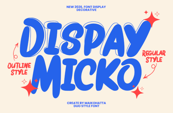 Discover the Playful Energy of Dispay Micko Font
