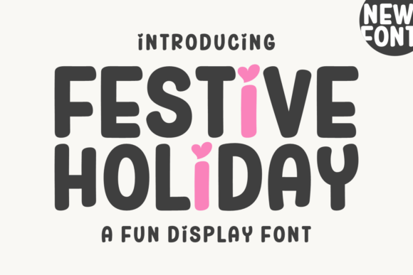Festive Holiday: A Vibrant Typeface for Joyful Designs