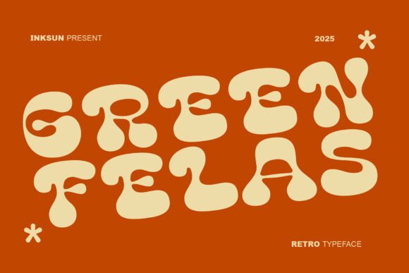 Green Felas: A Groovy Retro Display Typeface