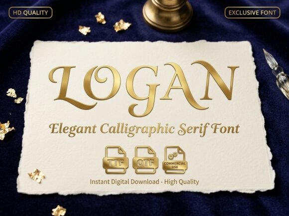 Logan: A Display Font for Bold, Artistic Designs