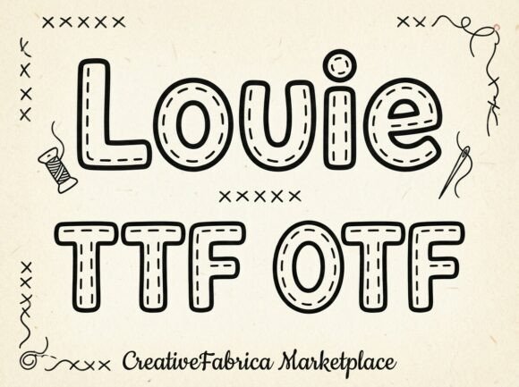 Louie: The Decorative Display Font That Captures Attention
