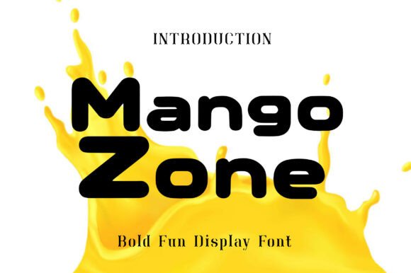Mango Zone: The Bold Display Font for Vibrant Design