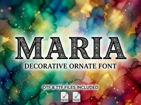 Maria: A Display Font for Bold, Artistic Design