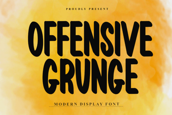 Offensive Grunge: Bold Typography for Edgy Projects