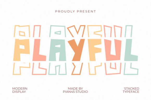 Playful Stacked: A Font for Fun, Modern Design