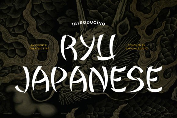 Ryu Japanese: Bold Brush Lettering for Impactful Designs