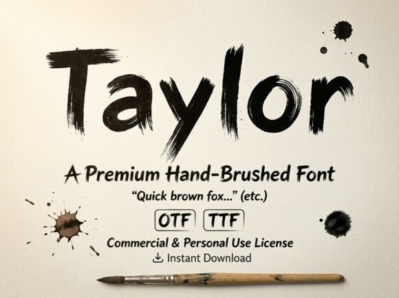 Taylor: A Display Font for Bold, Artistic Design