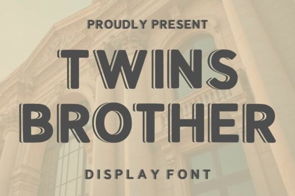 Twins Brother: Bold Retro Typography for Impactful Design